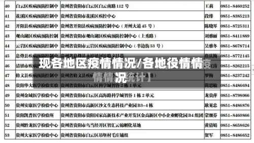 现各地区疫情情况/各地役情情况-第3张图片
