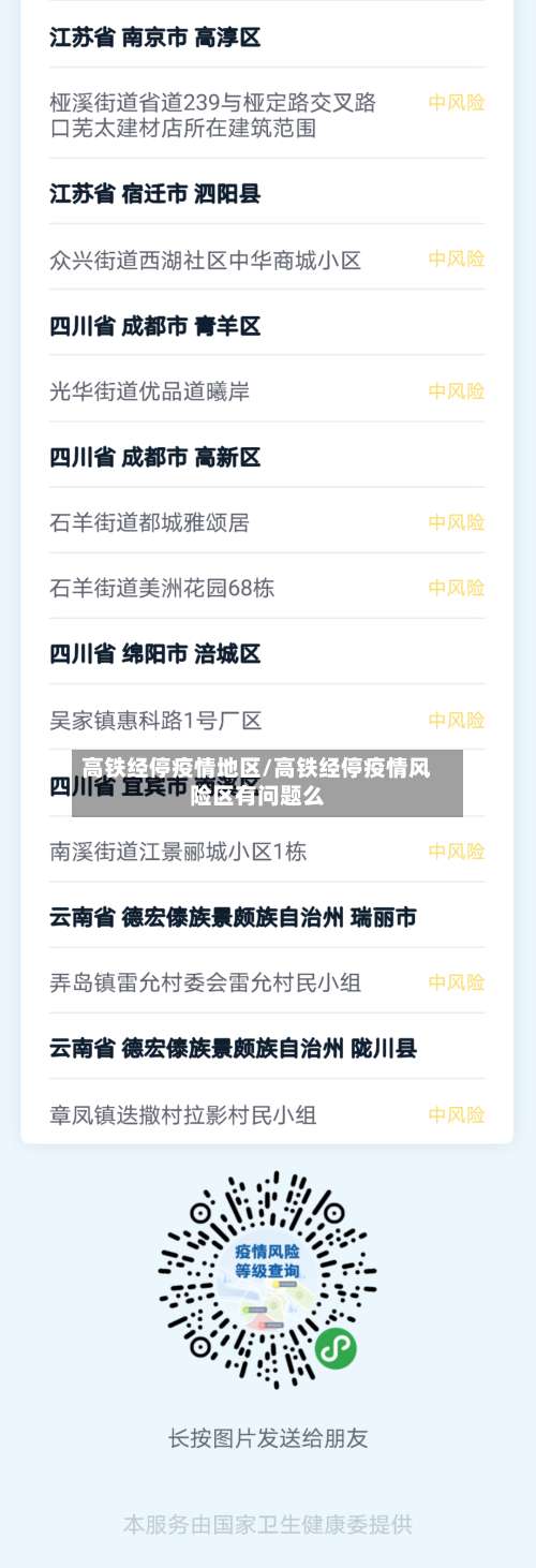 高铁经停疫情地区/高铁经停疫情风险区有问题么-第2张图片