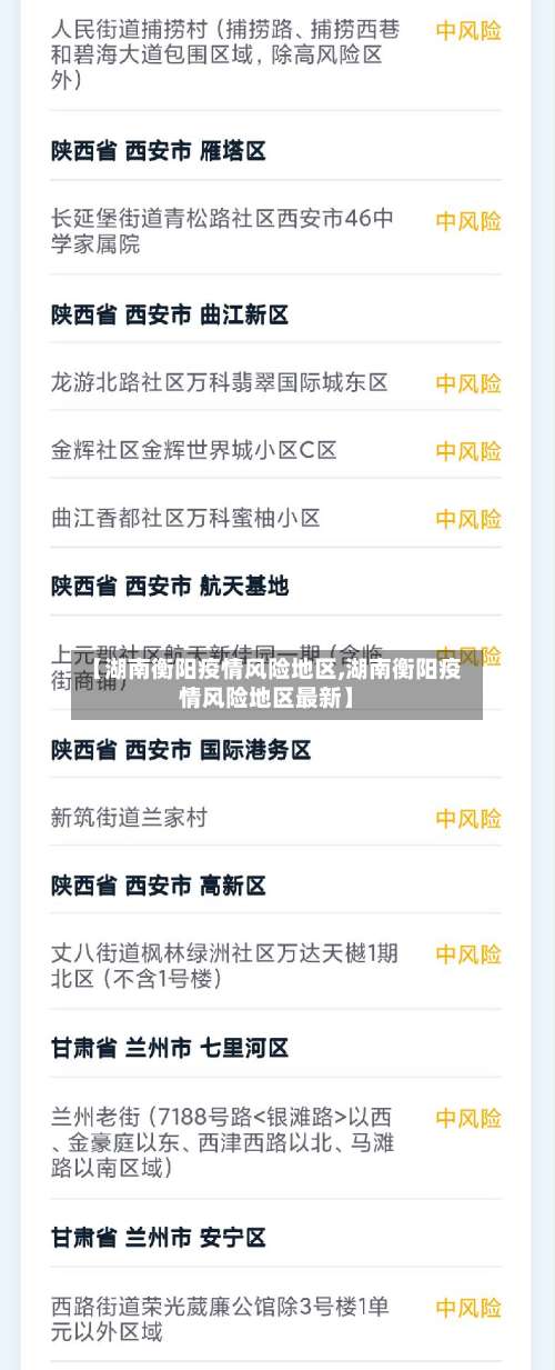 【湖南衡阳疫情风险地区,湖南衡阳疫情风险地区最新】-第1张图片