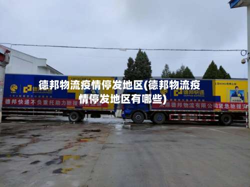 德邦物流疫情停发地区(德邦物流疫情停发地区有哪些)-第2张图片