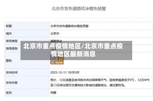 北京市重点疫情地区/北京市重点疫情地区最新消息-第1张图片