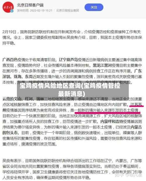 宝鸡疫情风险地区查询(宝鸡疫情管控最新消息)-第1张图片