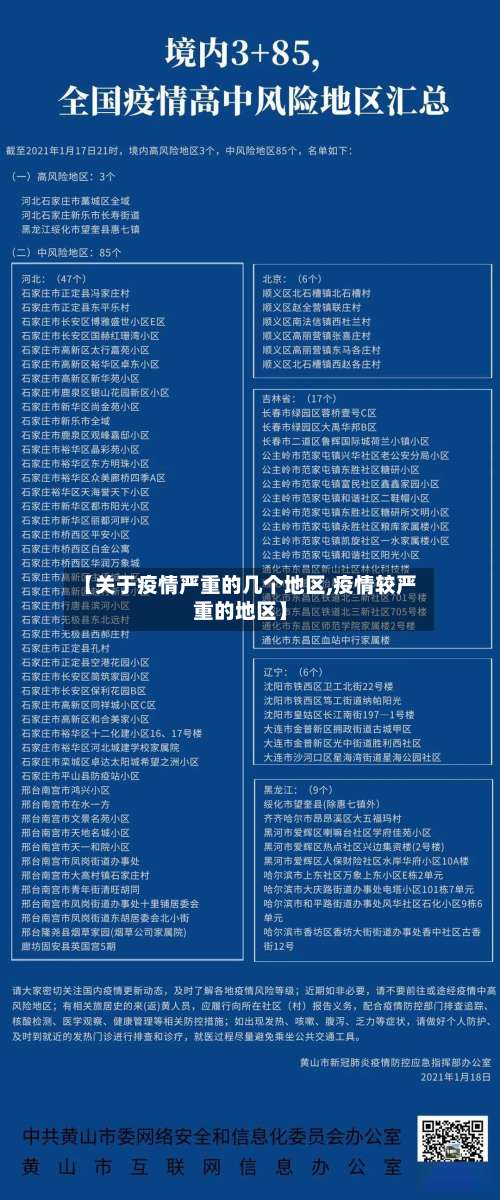 【关于疫情严重的几个地区,疫情较严重的地区】-第2张图片