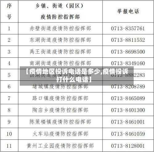【疫情地区投诉电话是多少,疫情投诉打什么电话】-第3张图片