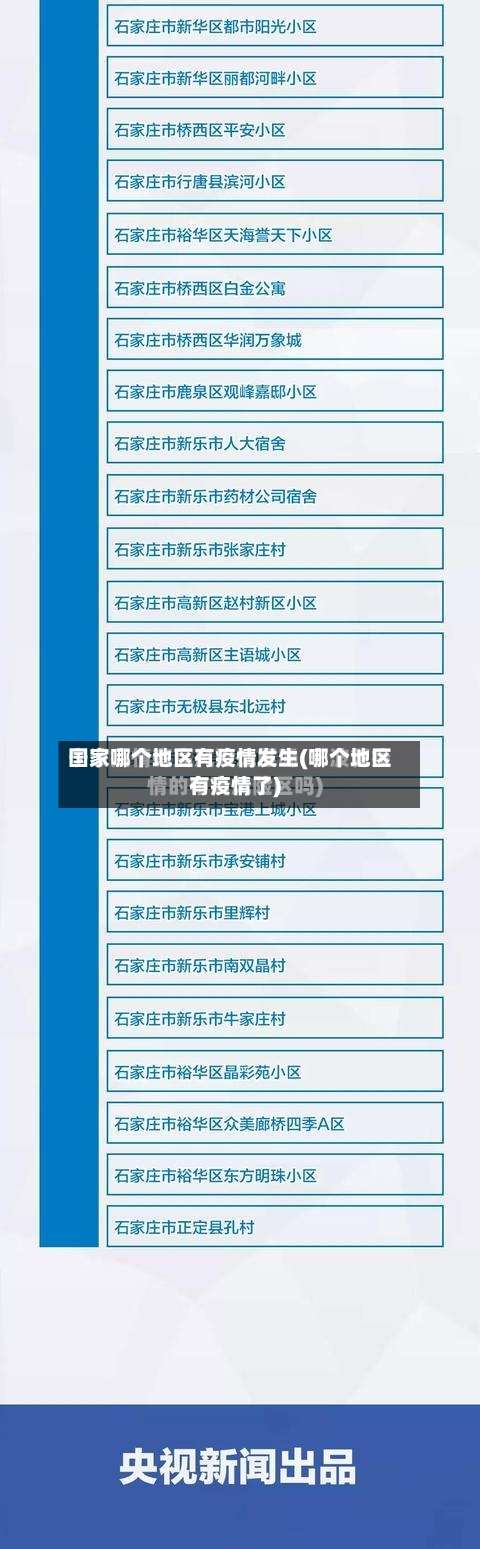 国家哪个地区有疫情发生(哪个地区有疫情了)-第1张图片