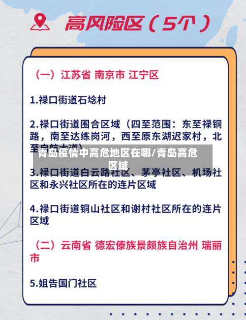 青岛疫情中高危地区在哪/青岛高危区域-第1张图片