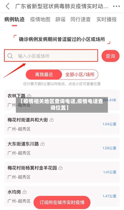 【疫情相关地区查询电话,疫情电话查询位置】-第1张图片
