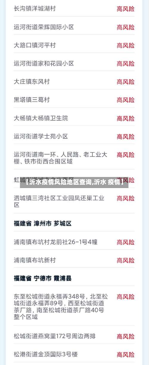 【沂水疫情风险地区查询,沂水 疫情】-第2张图片