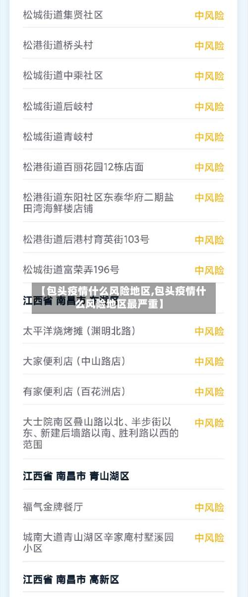 【包头疫情什么风险地区,包头疫情什么风险地区最严重】-第1张图片