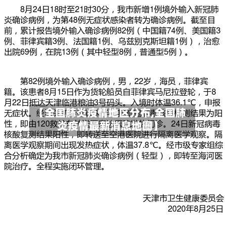 【全国肺炎疫情地区分布,全国肺炎疫情最新消息地图】-第1张图片