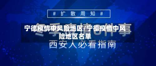 宁德疫情中风险地区/宁德疫情中风险地区名单-第1张图片