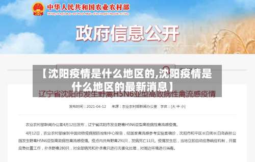 【沈阳疫情是什么地区的,沈阳疫情是什么地区的最新消息】-第2张图片
