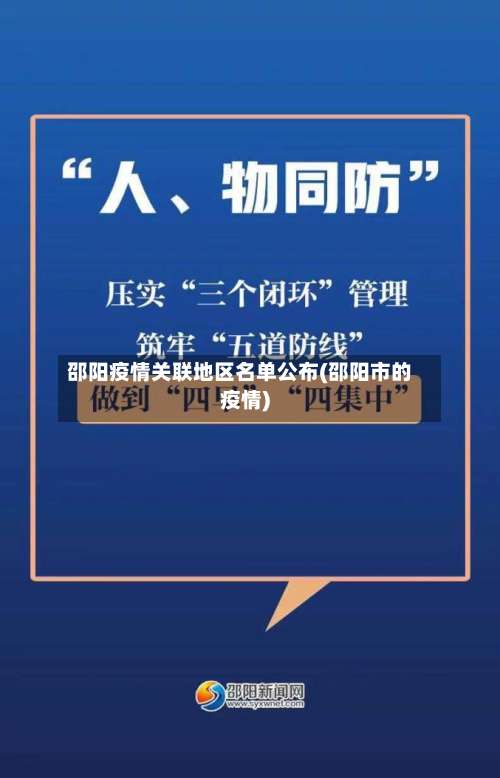 邵阳疫情关联地区名单公布(邵阳市的疫情)-第1张图片