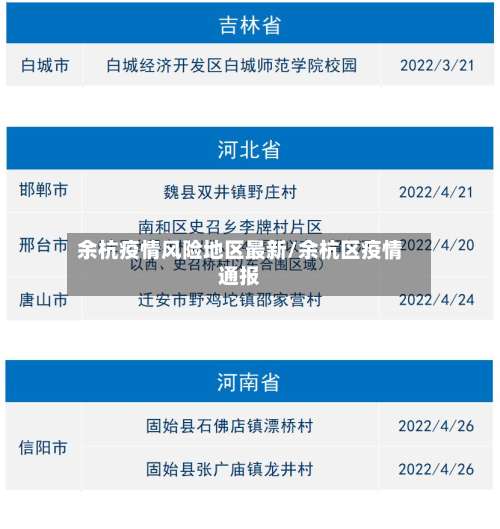 余杭疫情风险地区最新/余杭区疫情通报-第1张图片